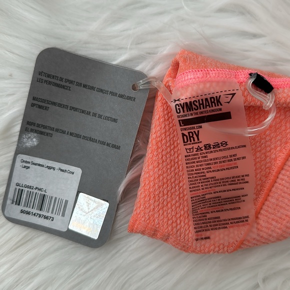 ✨NWT | GYMSHARK | Ombré Seamless Leggings | Peach Coral | Size L ✨ - Picture 6 of 8